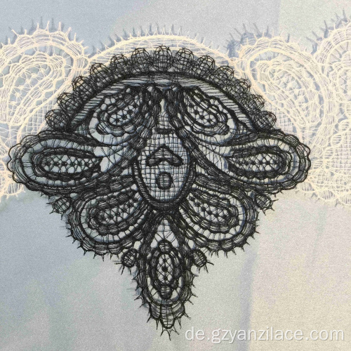 Schwarzer Rand Lace Ribbon Trim für Kleidung